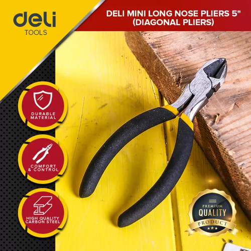 Deli Mini Pliers / Tang Mini 5 Inch Pegangan nyaman Perkakas DL20025