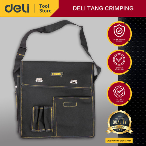 Deli Tools Bag / Tas Perkakas 32x11x31cm Multifungsi Tahan Lama DL-P6