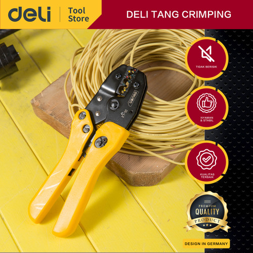 Deli Terminal Crimper / Tang Crimping Metal 6 Ukuran Perkakas DL-L2