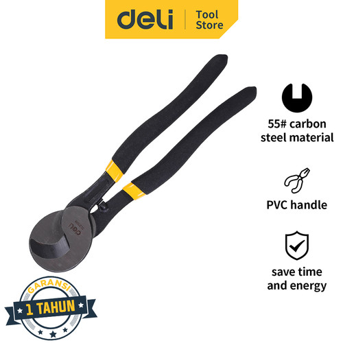 Deli Cable Cutter / Tang Potong Kabel 10inch High-carbon Steel DL20138