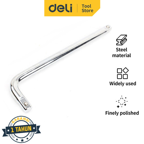 Deli Sambungan Mata Sok / Socket Extension 1/2 inch 10mm Chrome DL4350