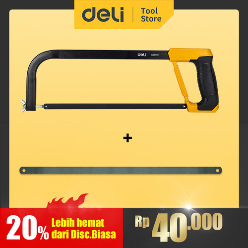 Promo Paket Deli Gergaji 12" + Mata Gergaji 12" 24 TPI Anti Putus