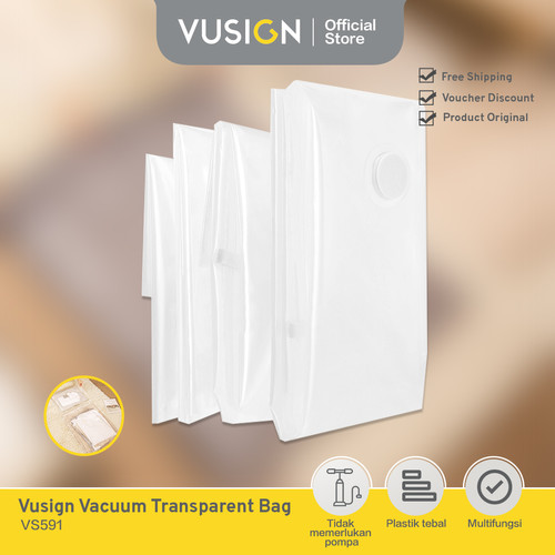 Vusign Vacuum Transparent Compression Bag Vacum Plastik Tekan VS59X