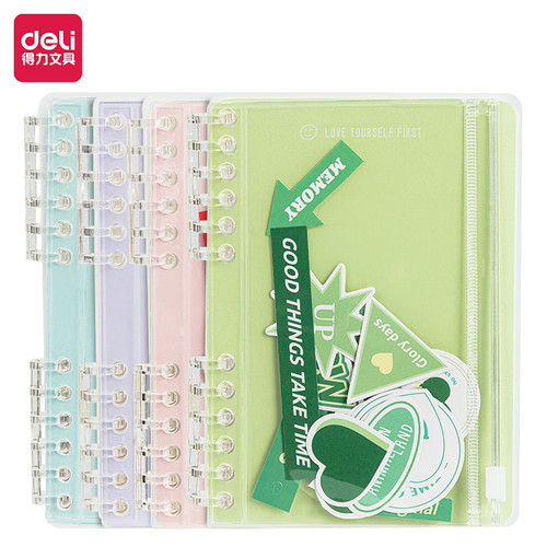 Deli Loose-Leaf Notebook / Binder Jilid Spiral Free Refill A5 A6 2451X