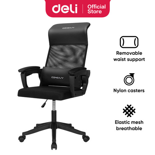 Deli Office Chair / Kursi Kantor / Kursi Kerja Jaring dan Bantal E4934