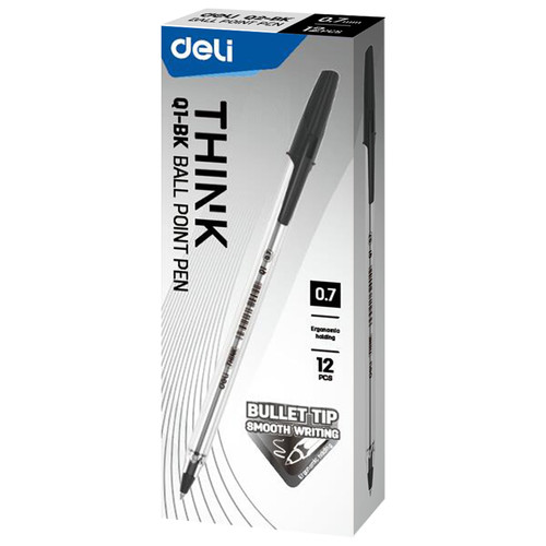 Deli Ballpoint Pen/Pulpen Bolpoin Tip 0.7mm Penulisan Lancar EQ1-XX