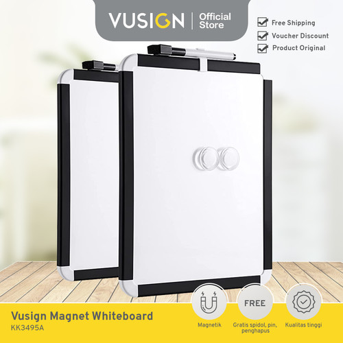 Vusign Magnet Whiteboard / Papan Tulis Magnet Gantung 28x22cm KK3495A