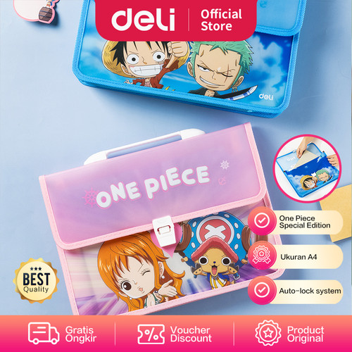 Deli Brief Case / Map A4 Edisi One Piece Dengan Sistem AutoLock EF621