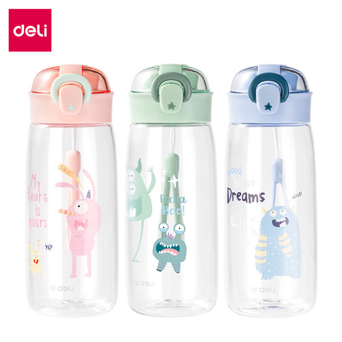 Deli Water Bottle / Botol Minum Anak 480 600 ML BPA Free 17661 17662