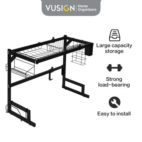 Vusign Adjustable Sink Rack / Rak Piring Dapur /rak Wastafel VS70X