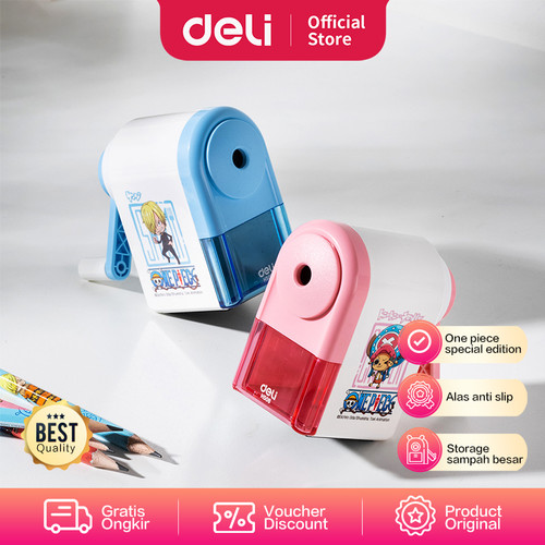 Deli Pencil Rotary Sharpener / Rautan Putar Edisi One Piece EH506