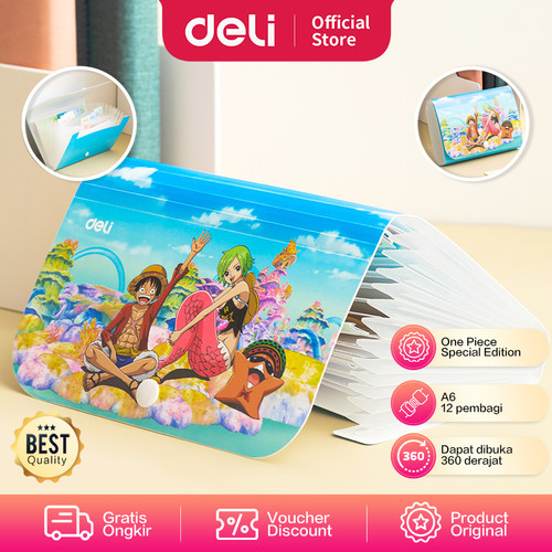 Deli Expanding File / Tas Dokumen Map A6 Edisi One Piece EF622