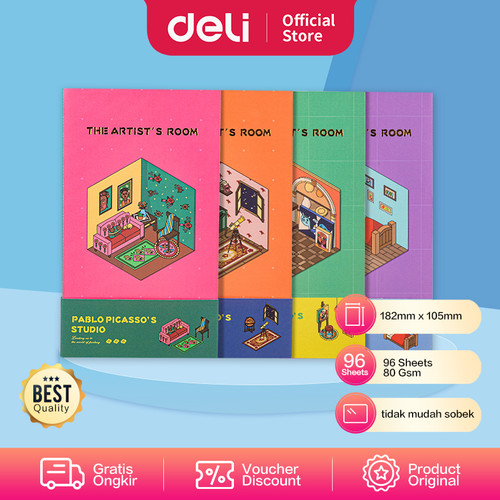 Deli Cute Planner Notebook / Buku Agenda Design Lucu 96Lbr 80gsm SZ056