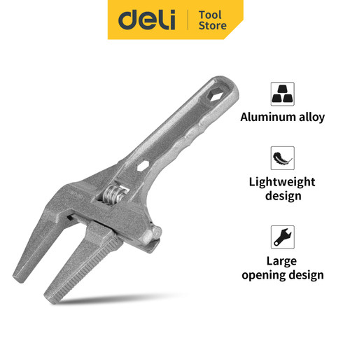 Deli Adjustable Spanner/ Kunci Inggris Putih Ukuran 16-68mm DL120109