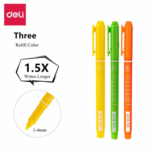 Deli Highlighter Pen/Penanda warna warni EU010