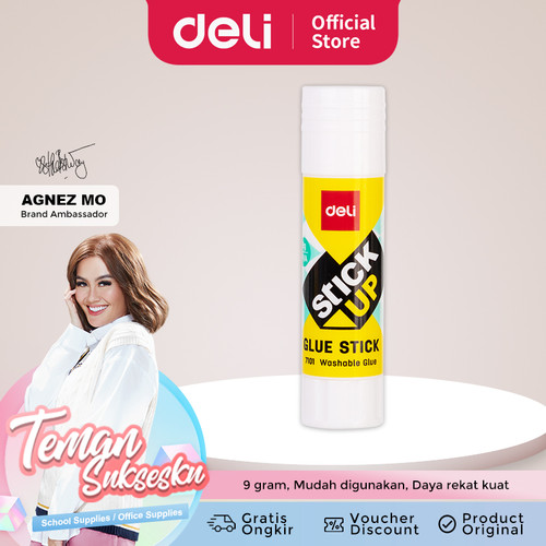 Deli Glue Stick / Lem Kertas Batangan 9gram Daya Rekat Kuat E7101