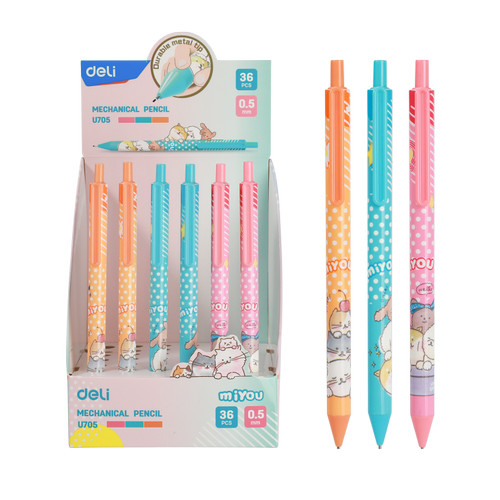 Deli Mechanical Pencil / Pensil Mekanik 0.5/0.7mm Design Miyou EU70X