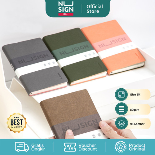 Deli Nusign Notebook / Notebook 48k 96 Lembar Kertas 80gsm NS263