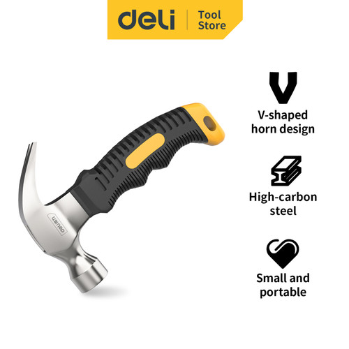 Deli Mini Claw Hammer / Palu Kambing Mini 8 oz 45# Steel DL441008