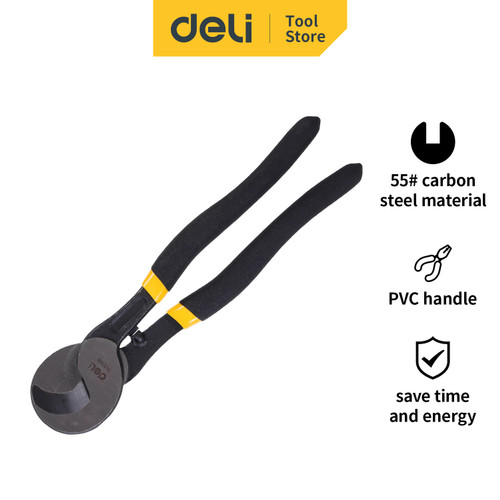 Deli Cable Cutter /Tang Potong Kabel 10inch High-carbon Steel DL20138