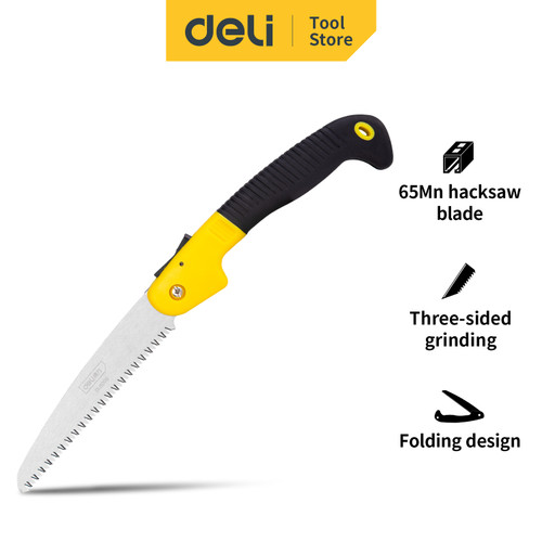 Deli Folding Pruning Saw/Gergaji Dahan Lipat 7 inch Tajam DL6006