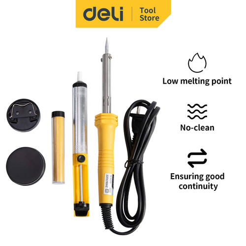 Deli soldering Iron Set /Set Soldering Listrik 6pcs/SET Metal DL5072