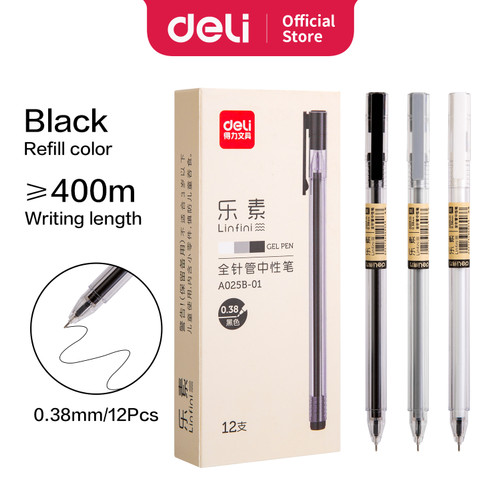 " Deli Pulpen Gel - Ketebalan 0.38mm - Panjang pulpen: 145mm - Dil