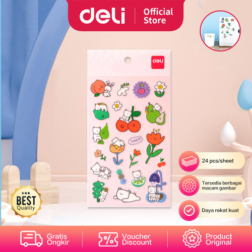 Deli Cartoon Sticker / Stiker Kartun Bisa Ditempel Dimana Saja 2592X