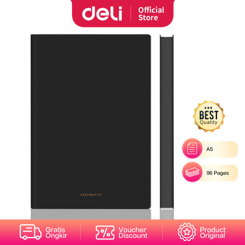 Deli Notebook Buku Catatan A5 96Lembar Warna Pastel High Quality 2228X