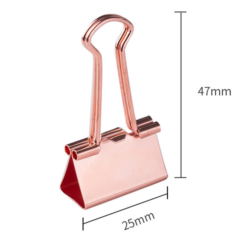 Deli office binder clip, Penjepit kertas Rose Gold 78200 78201