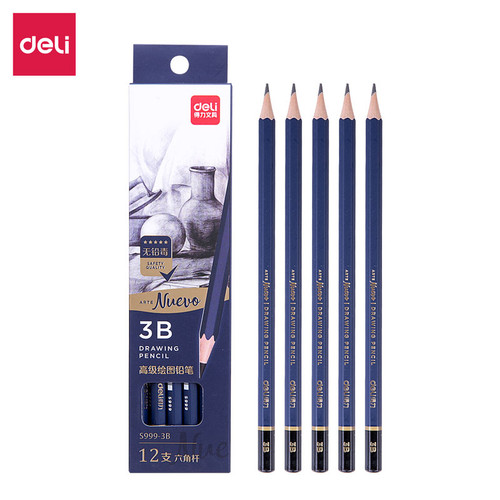 Deli Drawing Pencil Pensil Gambar 2B-HB 12pcs/BOX S999