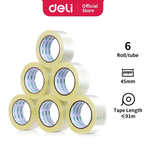 Deli Sealing tape transparent tape 45mm*100y specifications 30902