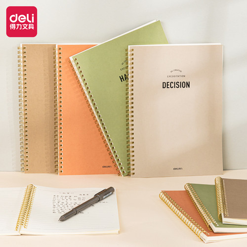 Deli Loose-Leaf Buku Notebook spiral B5 60 lembar LB560