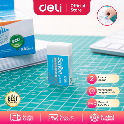 Deli Penghapus Scribe / Scribe Eraser - Putih/White EH00310