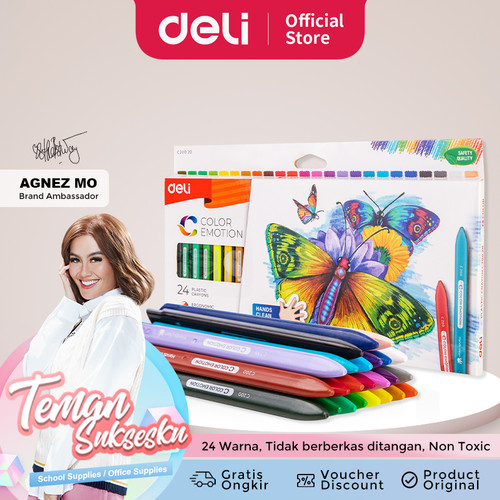 Deli Krayon Sekolah / School Crayon - 24C Tangan bersih EC20020