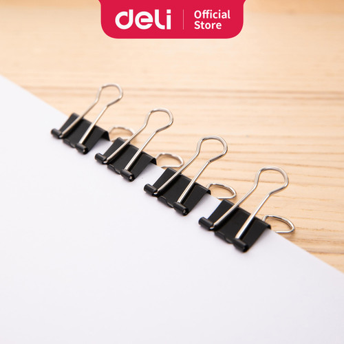 Deli E8565A Office Consumable/Binder Klip-Binder Clips 19 mm