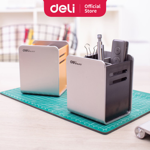 Deli E9137 Tempat Pulpen-PS Divided Pen Holder 90×80×110mm