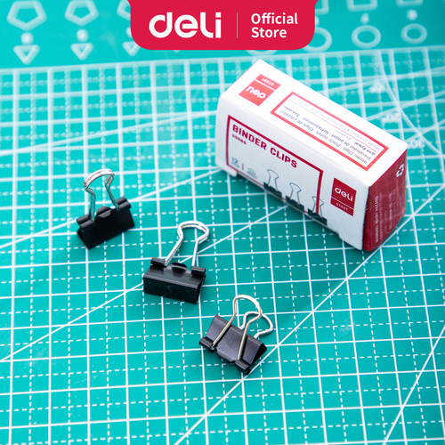 Deli E38566 Office Consumable/Binder Klip-Binder Clips 15mm