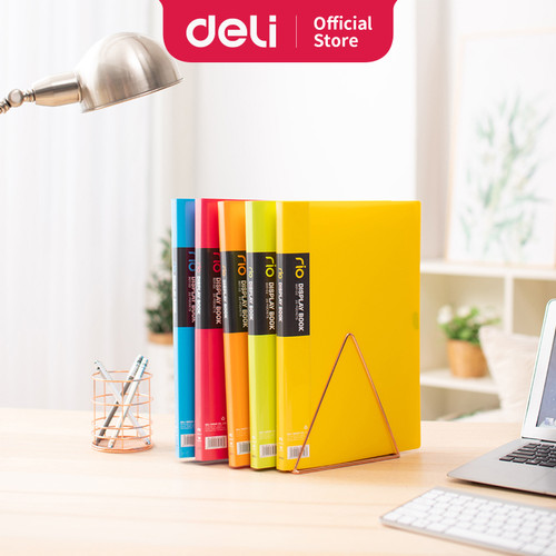 Deli EB01102 Display Book/Clear Holder-Rio FC 20P 5C