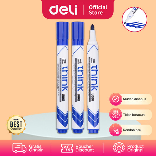 Deli EU00130 Dry Erase Marker/Spidol Whiteboard