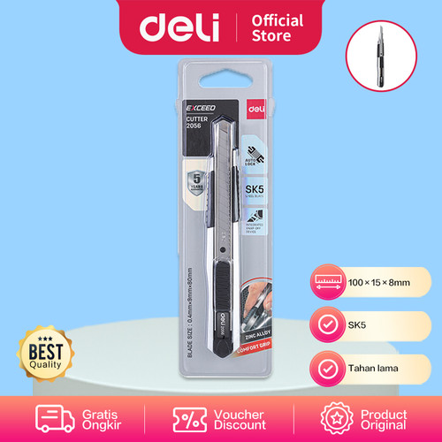 Deli E2056 Cutter-Zamak Soft-touch Small