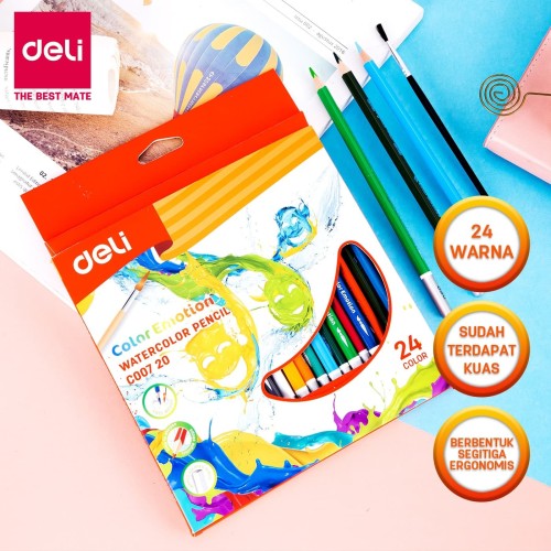 Deli EC00720 Pensil Warna Painting 24C