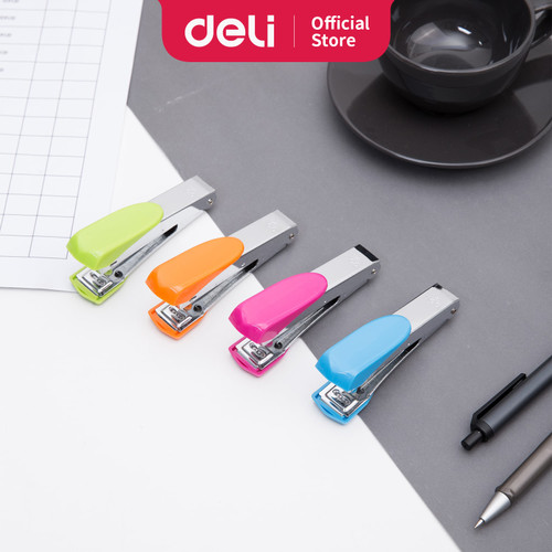 DELI Stapler #10 15sheets [E0260] - Stapler kantor berwarna