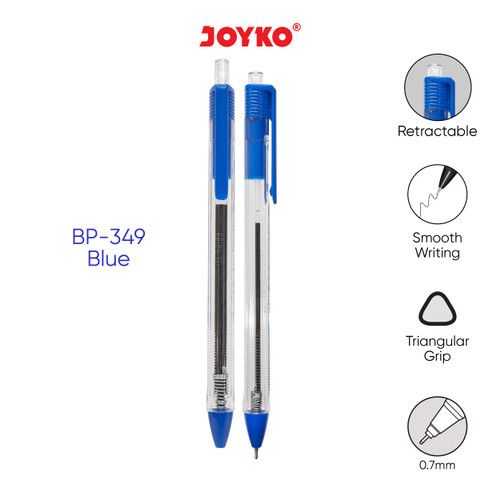 Ball Pen Pulpen Pena Joyko BP-349 Vokus Trans 0.7 mm