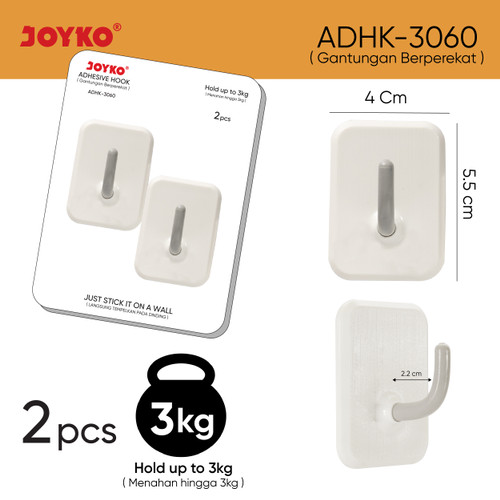 Gantungan Adhesive Hook Tempel Dinding Perekat Joyko ADHK-3050 ~ 3060