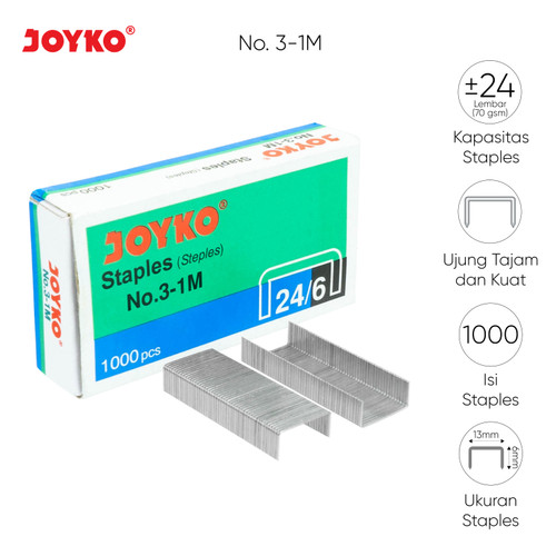 Staples Isi Stapler Refill Stapler Joyko No.3 1 Box 1000 Pcs