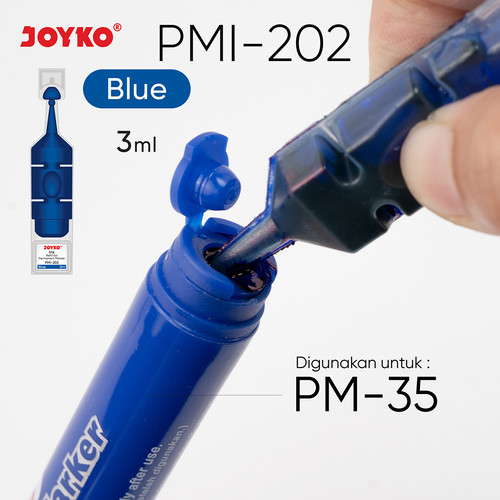 Permanent Marker Spidol Permanen Round Tip Joyko Refillable