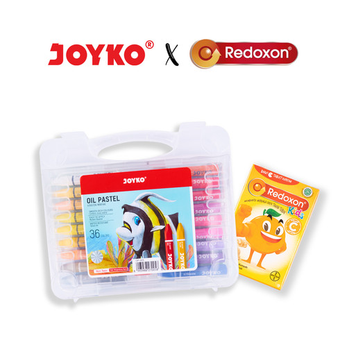 Joyko Oil Pastel OP-36S & Redoxon Kids