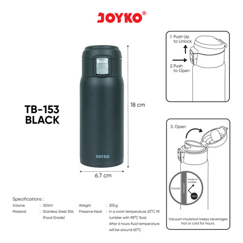 Tumbler Botol Minum Stainless Steel Joyko TB-152 ~ 153