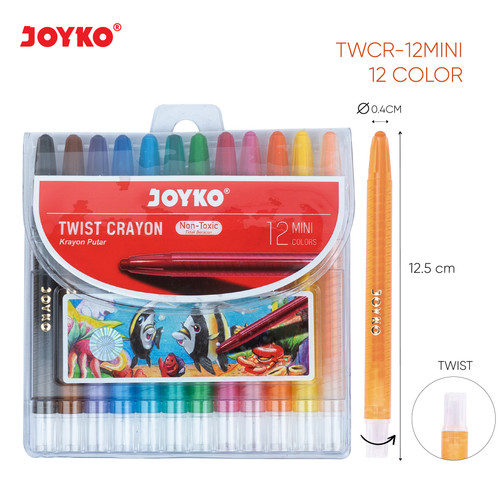 Krayon Putar Mini Twist Crayon Joyko TWCR